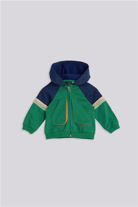 GB Baby Baby Boy Green Tracksuit TopGB Baby Baby Boy Green Tracksuit Top