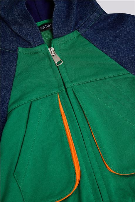 GB Baby Baby Boy Green Tracksuit TopGB Baby Baby Boy Green Tracksuit Top