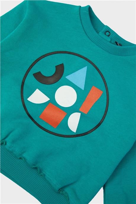 GB Baby Erkek Bebek Yeşil Sweatshirt