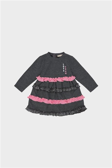 GB Baby Kız Bebek Antrasit Elbise