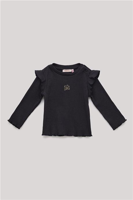 GB Baby Kız Bebek Antrasit T-Shirt