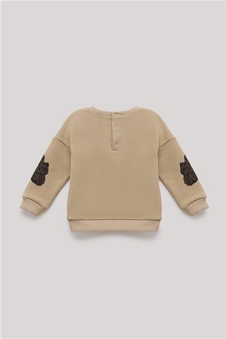 GB Baby Kız Bebek Bej Sweatshirt