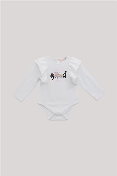 GB Baby Kız Bebek Beyaz Body