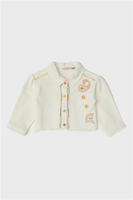GB Baby Kız Bebek Beyaz Ceket