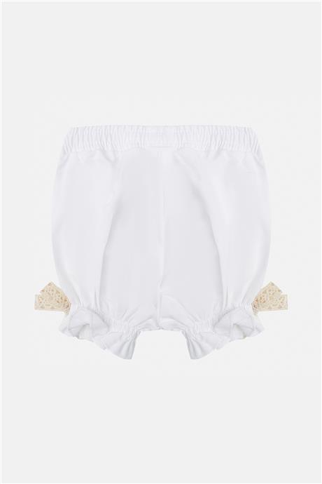 GB Baby Kız Bebek Beyaz Şort