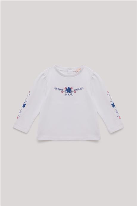 GB Baby Kız Bebek Beyaz T-Shirt