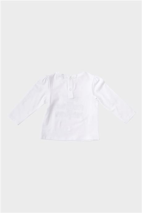 GB Baby Kız Bebek Beyaz T-Shirt