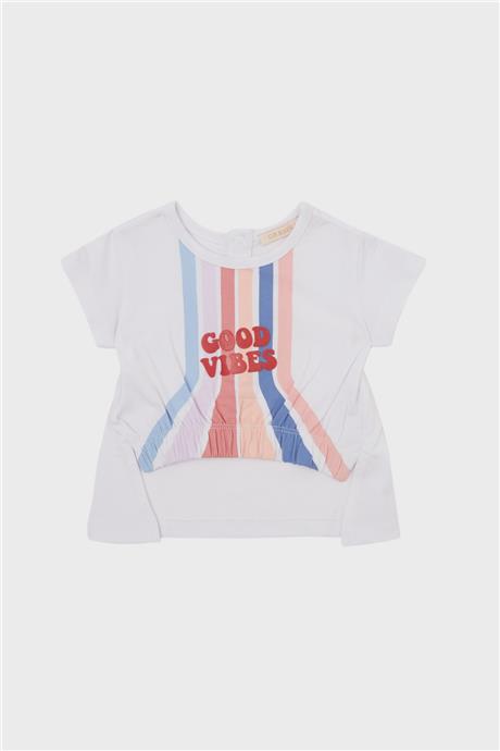 GB Baby Kız Bebek Beyaz T-Shirt