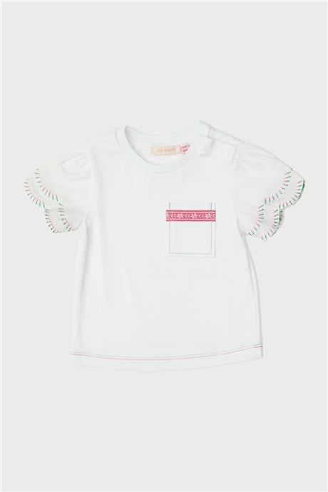 GB Baby Kız Bebek Beyaz T-Shirt