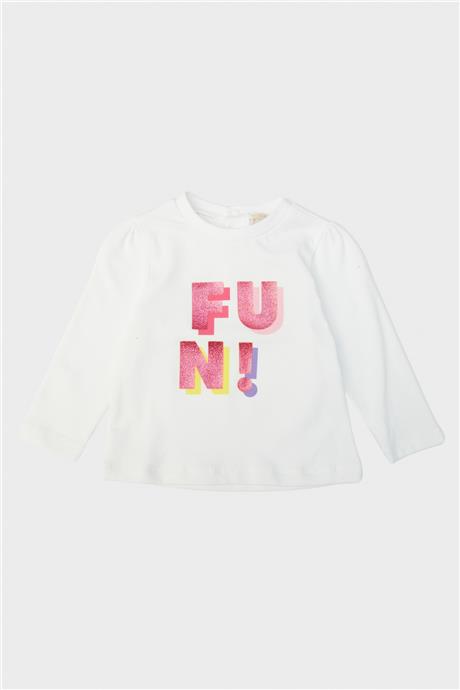 GB Baby Kız Bebek Beyaz T-Shirt