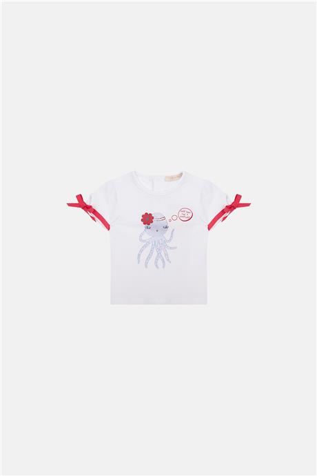 GB Baby Kız Bebek Beyaz Tshirt