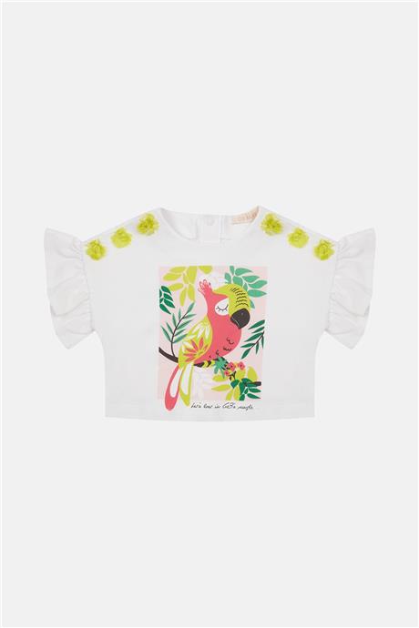 GB Baby Kız Bebek Beyaz Tshirt