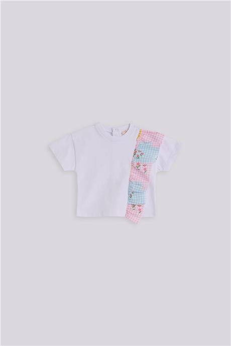 GB Baby Kız Bebek Beyaz TshirtGB Baby Kız Bebek Beyaz Tshirt
