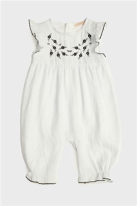 GB Baby Kız Bebek Beyaz Tulum