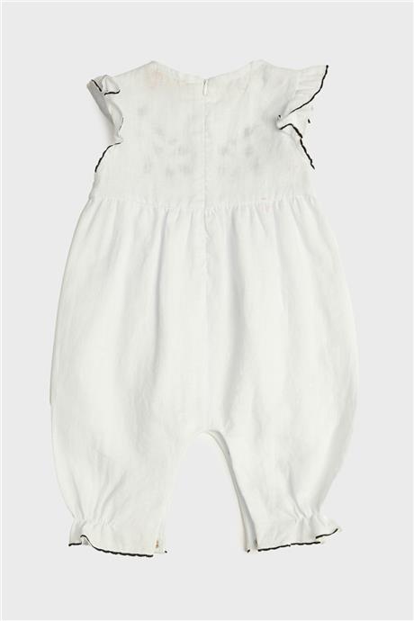 GB Baby Kız Bebek Beyaz Tulum