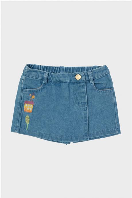 GB Baby Kız Bebek Denim Şort Etek
