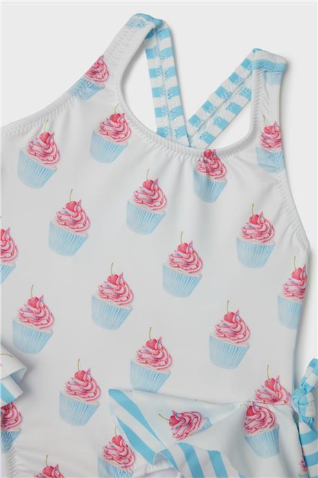 GB Baby Kız Bebek Desenli Mayo