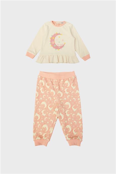 GB Baby Kız Bebek Desenli Pijama Takımı