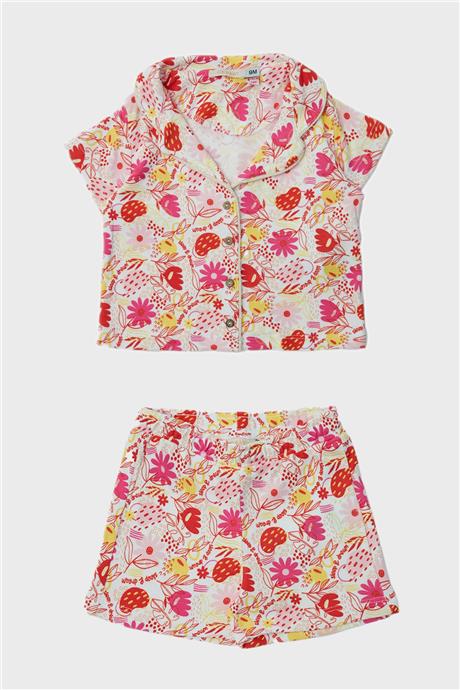 GB Baby Kız Bebek Desenli Pijama Takım