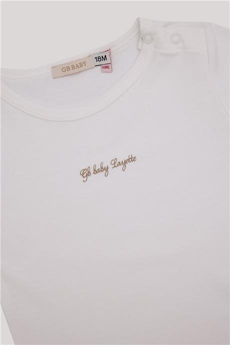 GB Baby Kız Bebek Ekru Body