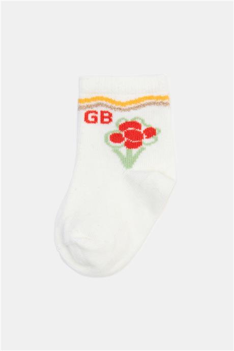 GB Baby Kız Bebek Ekru Çorap