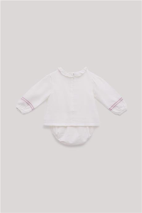 GB Baby Kız Bebek Ekru Gömlek