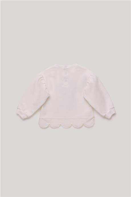 GB Baby Kız Bebek Ekru Sweatshirt