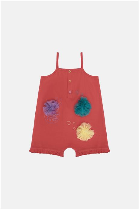 GB Baby Kız Bebek Kırmızı Tulum