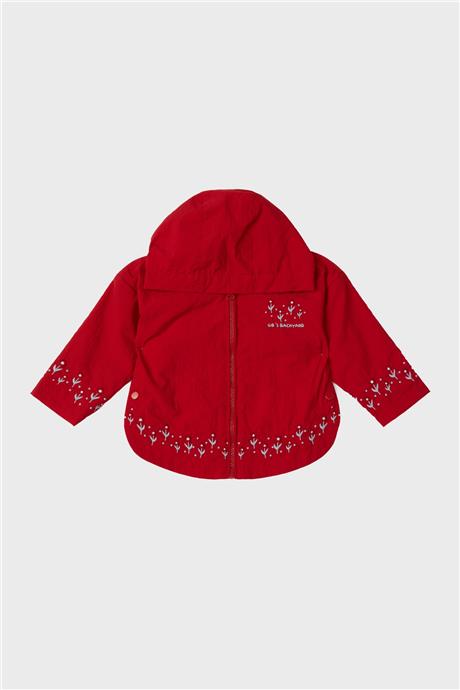 GB Baby Kız Bebek Kırmızı Yağmurluk