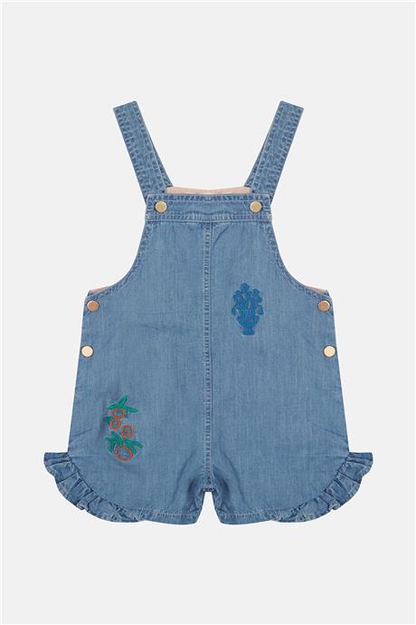 GB Baby Kız Bebek Mavi Tulum