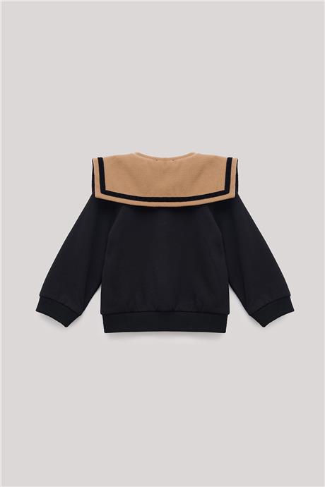GB Baby Kız Bebek Siyah Sweatshirt