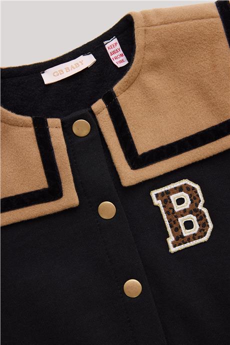 GB Baby Kız Bebek Siyah Sweatshirt