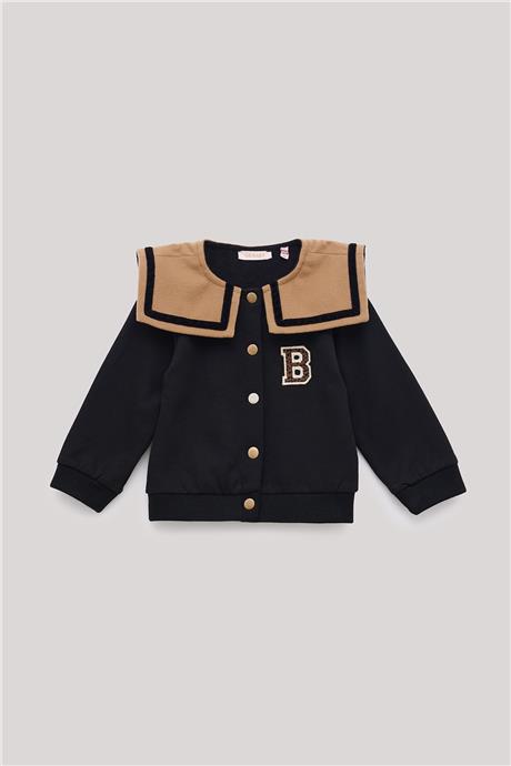 GB Baby Kız Bebek Siyah Sweatshirt