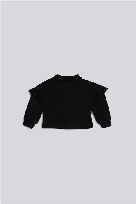 GB Baby Kız Bebek Siyah SweatshirtGB Baby Kız Bebek Siyah Sweatshirt