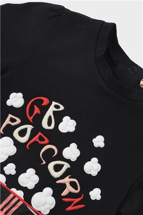 GB Baby Kız Bebek Siyah T-Shirt