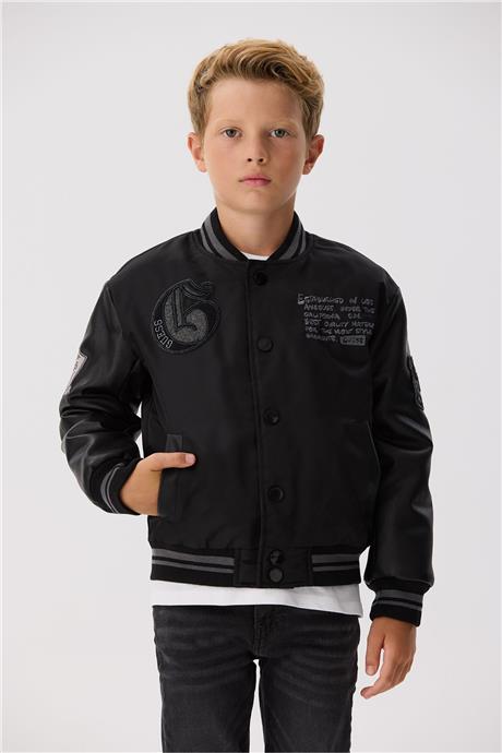 Guess Erkek Çocuk Siyah Mont
