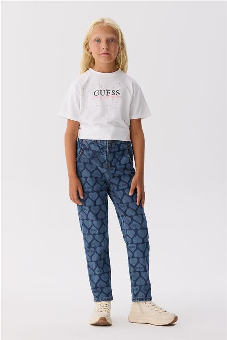 Guess Kız Çocuk Mavi Pantolon