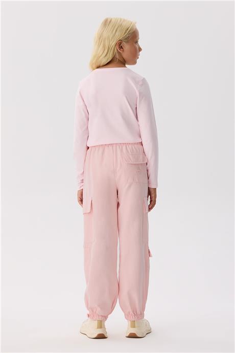 Guess Kız Çocuk Pembe Pantolon