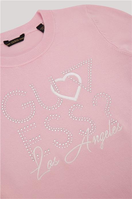 Guess Kız Çocuk Pembe Sweatshirt