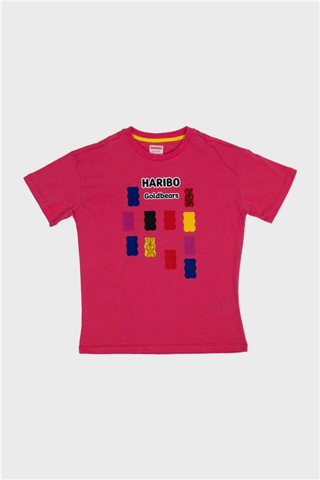 Haribo Kız Çocuk Fuşya Tshirt