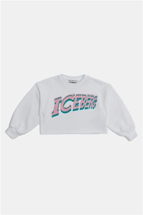 Iceberg Kız Çocuk Beyaz Sweatshirt