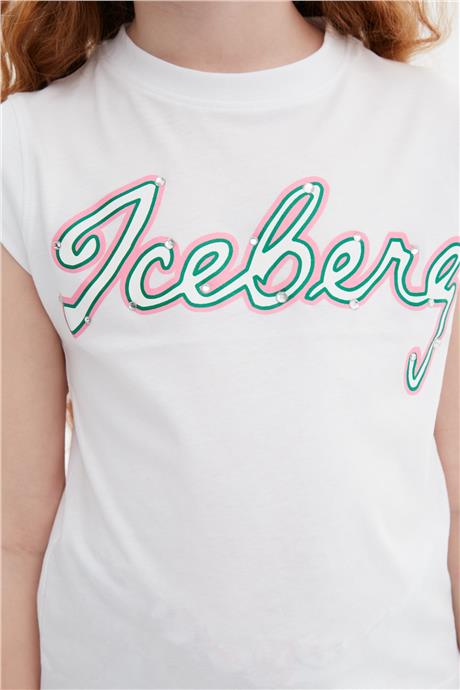 Iceberg Kız Çocuk Beyaz T-Shirt