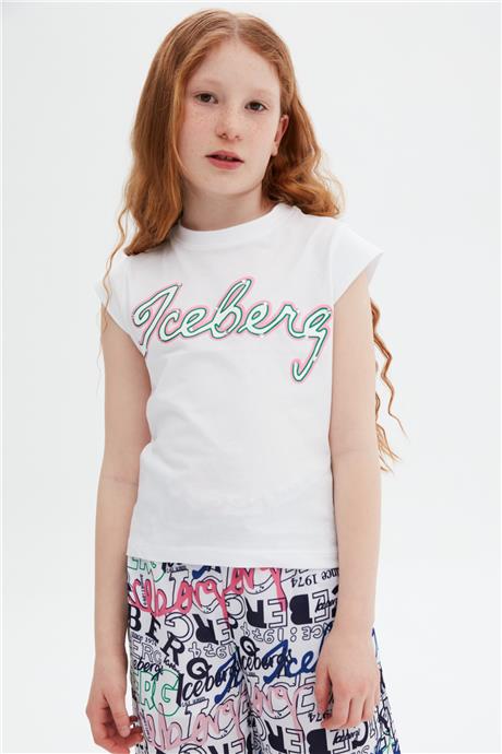 Iceberg Kız Çocuk Beyaz T-Shirt