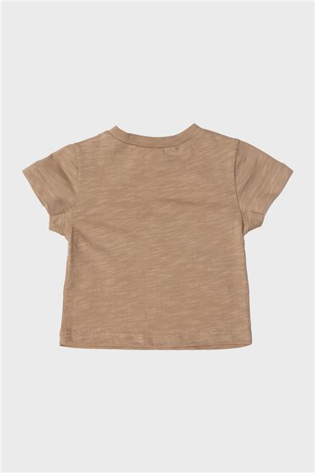 Layette Erkek Bebek Bej T-Shirt