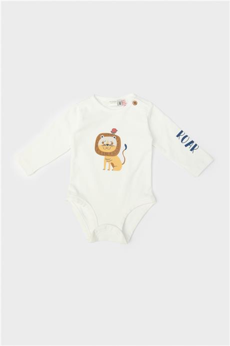 Layette Erkek Bebek Beyaz Body