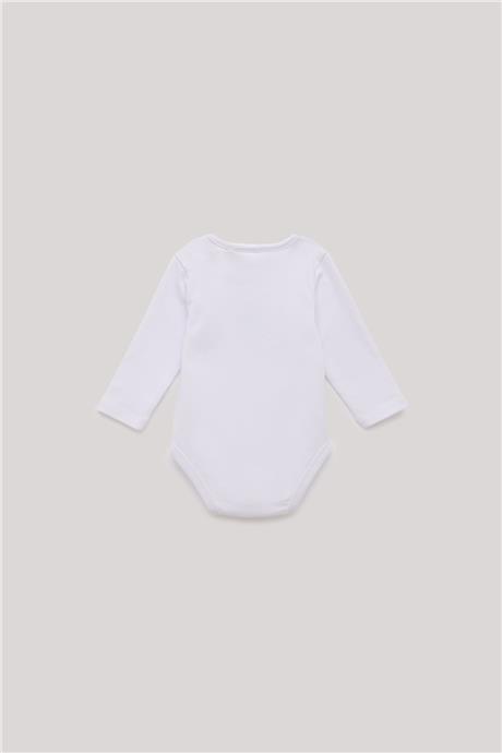Layette Erkek Bebek Beyaz Body