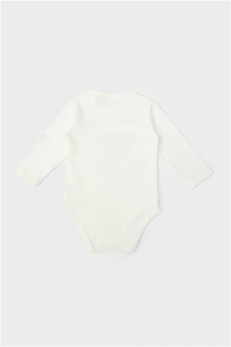 Layette Erkek Bebek Beyaz Body