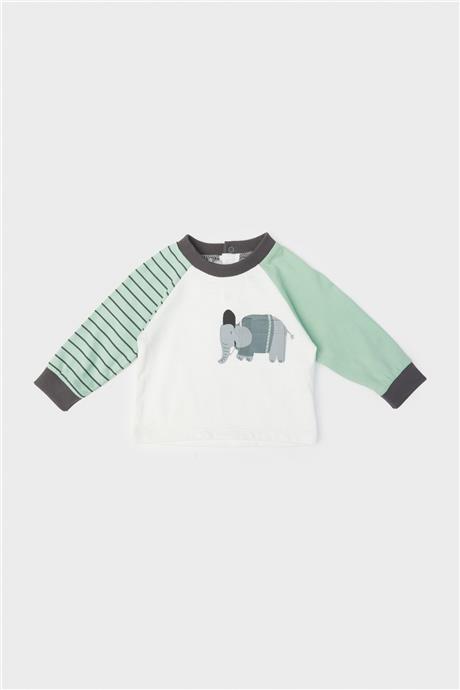 Layette Erkek Bebek Beyaz T-Shirt
