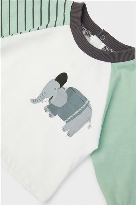 Layette Erkek Bebek Beyaz T-Shirt