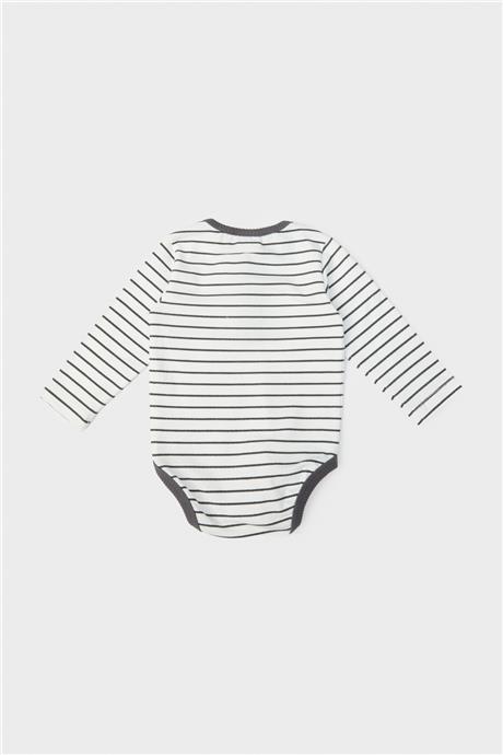 Layette Erkek Bebek Çizgili Body